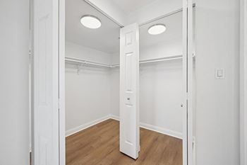 Spacious walk-in closets*